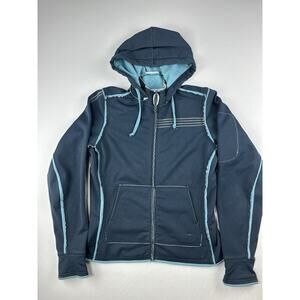 Vtg Mountain Hardwear Retro Jacket Women's Medium windproof thick seams blue